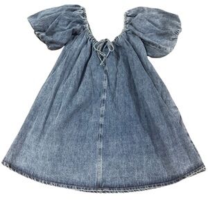New Sofie The Label Denim Puff Sleeve Mini in from Your Darling Style Boutique